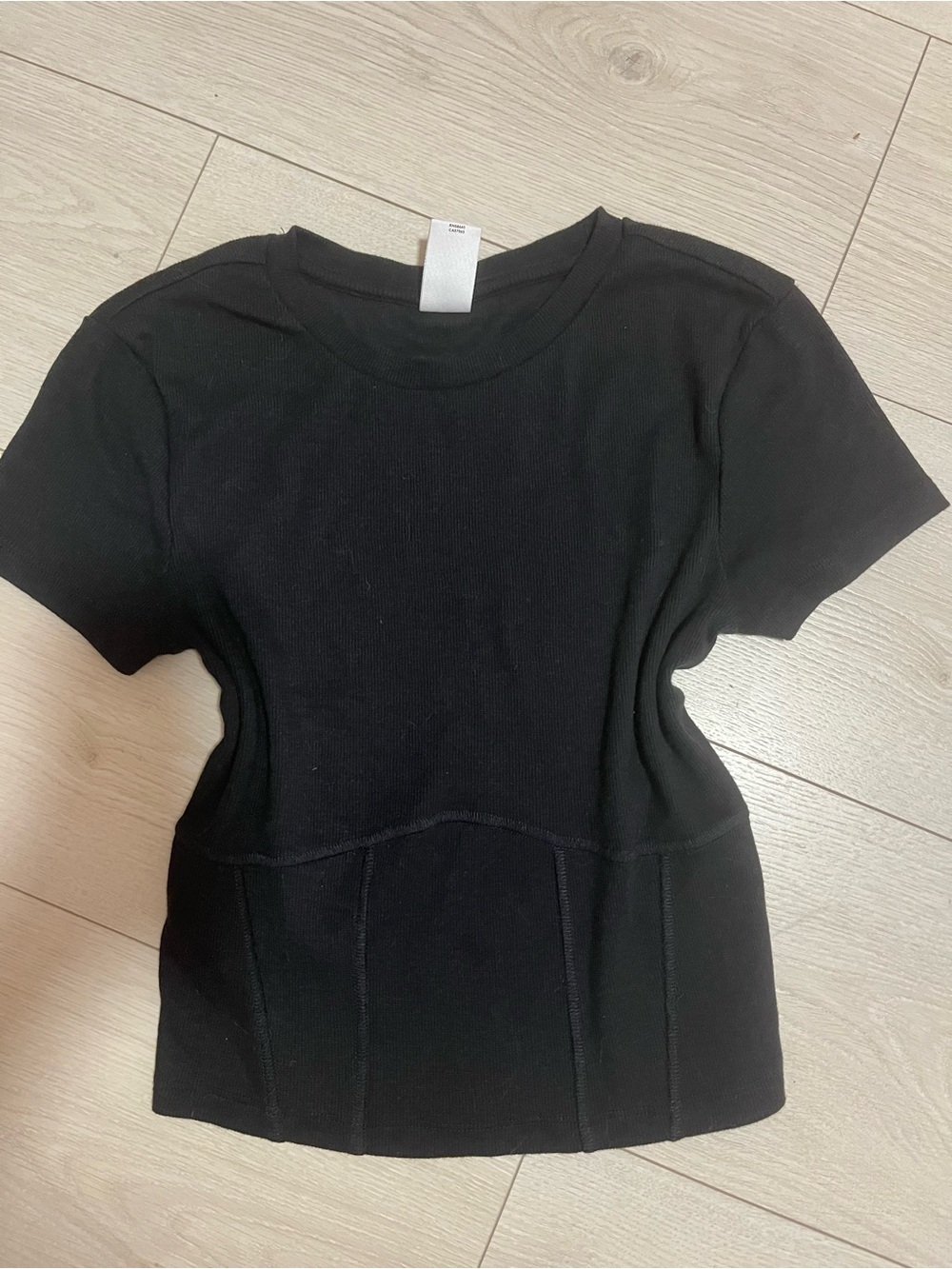 Abound Black Short Sleeve Women's Top in black